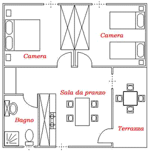 Bungalow 4 persone